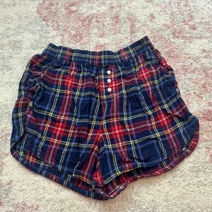 Plaid Pajama Shorts
